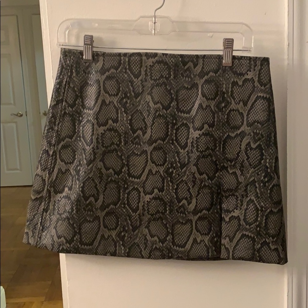 NWT Snake skin mini skirt